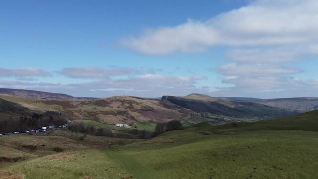 Hiking trip in Mam Tor in National Park Peak District ,England