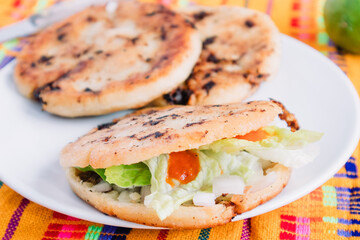 Gordita de chicharron is a mexico city appetizer
