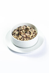 Meatless vegetarian rice with dry fruits