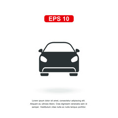 web icon car sign isolated on white background. Simple vector illustration.