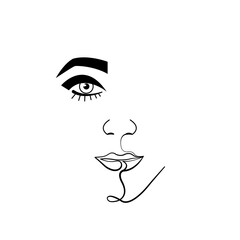 woman face