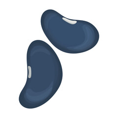 Beans vector cartoon icon. Vector illustration bean on white background. Isolated cartoon illustration icon of beans .