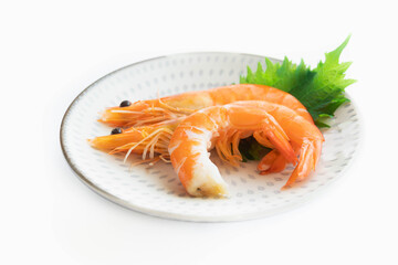 茹でたエビ　生食用