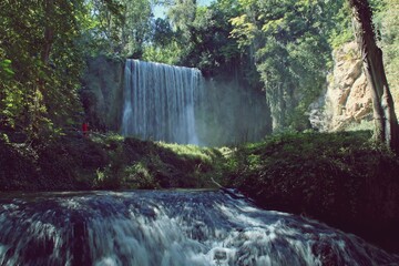 Cascada La Caprichosa. Parque natural del Monasterio de Piedra donde se dan numerosos fenómenos...