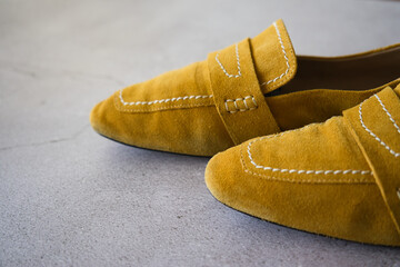 Yellow shoes for happy steps