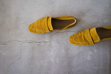 Yellow shoes for happy steps