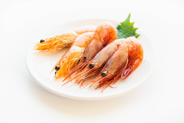 甘えびと茹でたエビ