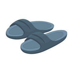 Sandal vector cartoon icon. Vector illustration flipflop on white background. Isolated cartoon illustration icon of sandal.