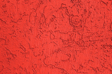 Background from a painted red wall. Abstract red background