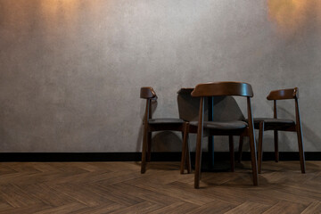 Chair Interior of a modern restaurant or bar