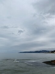 storm clouds over the sea
