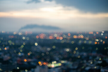 de focused bokeh light, abstract background