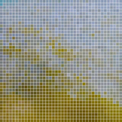 abstract vector square pixel mosaic background - brown and blue