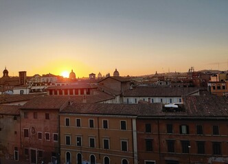 Fototapeta na wymiar Rome skyline at Sunset