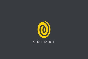 Circle Spiral Infinity Wave Logo abstract design vector template
