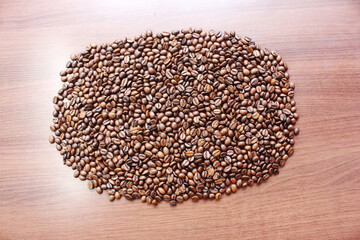 Rosted Coffee Bean together