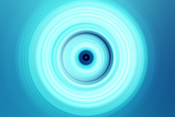 Abstract Radial Motion Blur on a blue Background. Circle glowing 
 pattern for label, textiles, garment or brochure design. Background for modern graphic design and text.   