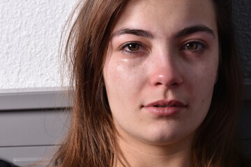 Belle femme en dépression