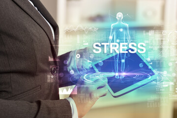 Electronic medical record, tech concept