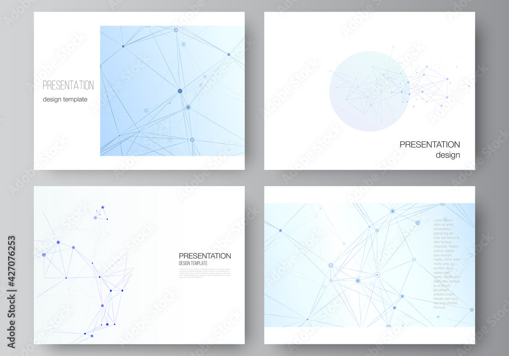 Poster vector layout of presentation slides design business templates, multipurpose template for presentati