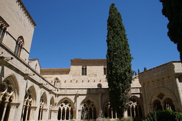 The Royal Abbey of Santa Maria de Poblet is a Cistercian monastery, founded in 1151, Catalonia, Spain