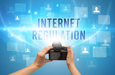 Close-up of hand holding camera