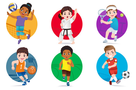 Children intently play sports that they are interested. Popular sports that promote healthy body growth to kids.