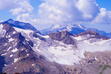 Obraz premium Panorama of the Baksan Valley from Mount Elbrus