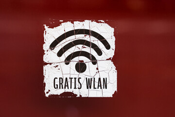 Gratis WLAN Aufkleber
