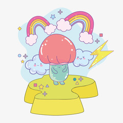 cute mushroom character