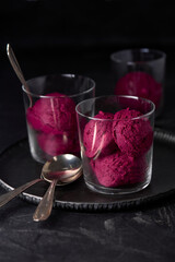 cup of ice creamwith a spoon