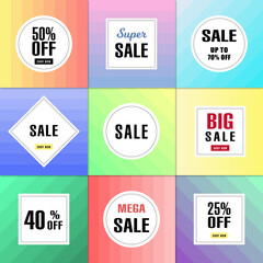 Super mega sale shop now, multicolored