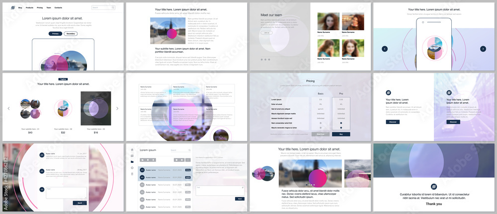 Canvas Prints presentation design vector templates, multipurpose template for presentation slide, flyer, brochure 