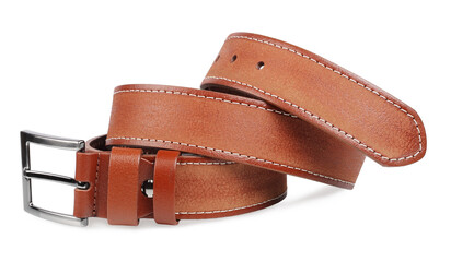 Belt leather, belt, isolated on white background