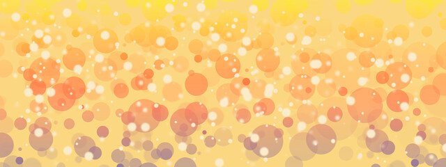 Abstract yellow bokeh and lens flare background. Summer background. Christmas.