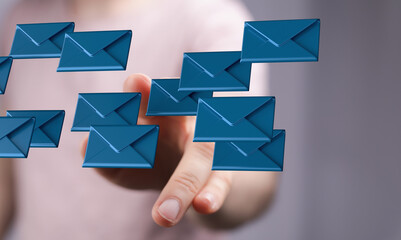 email marketing concept, send e-mail or newsletter.