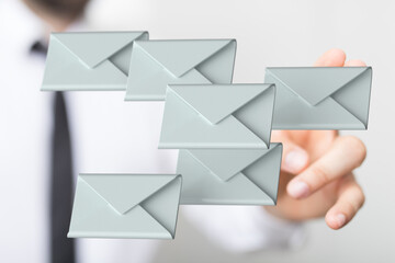 email marketing concept, send e-mail or newsletter.