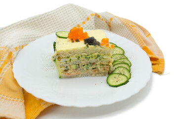 Piece of sandwich cake