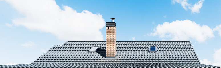 A fragment of the roof of a new house under construction © Сергей Старостов