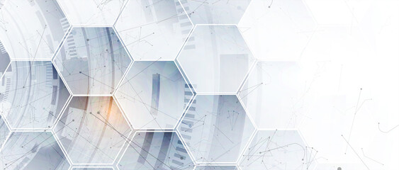 Abstract Artificial intelligence. Cloud computing. Machine learning. Technology web background. Virtual concept