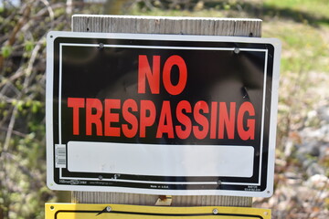 No Trespassing Sign