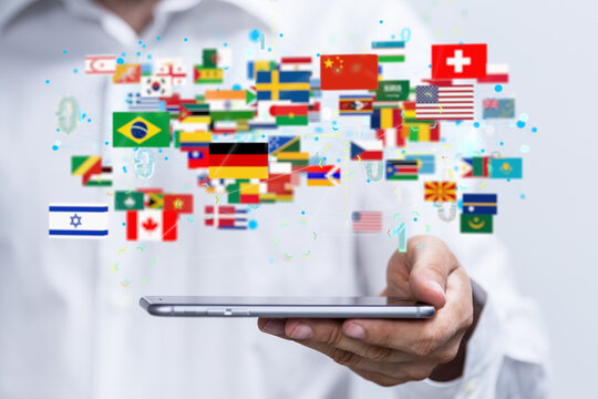 International world flag 3d digital