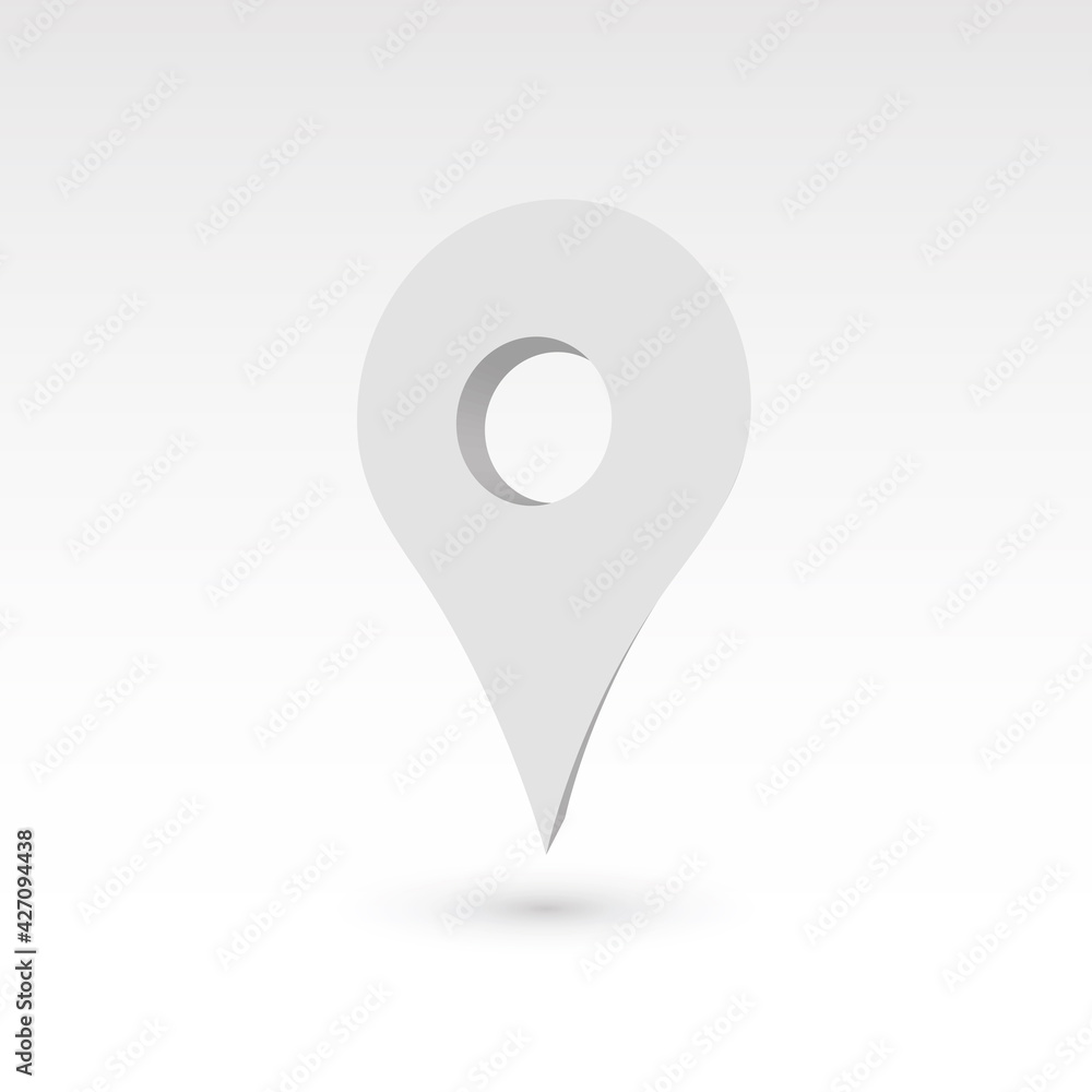 Aufkleber map pointer - 3d vector object