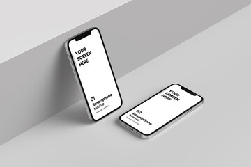 Smartphone Mockup | Fully Editable File, Replaceable Screen, Separated Shadow and Background
