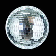 Disco Ball dance music event equipment on black