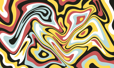 Psychedelic groovy background. Colorful abstract background.