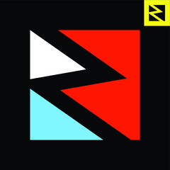 Letter Z Logo. Letter Z monogram logo design in Bauhaus art style. Vector logo in Eps 8.