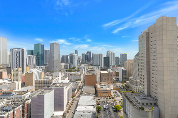 Fototapeta premium Miami downtown aerial view