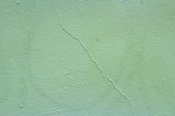 Old wall painted with green turquoise paint background image 