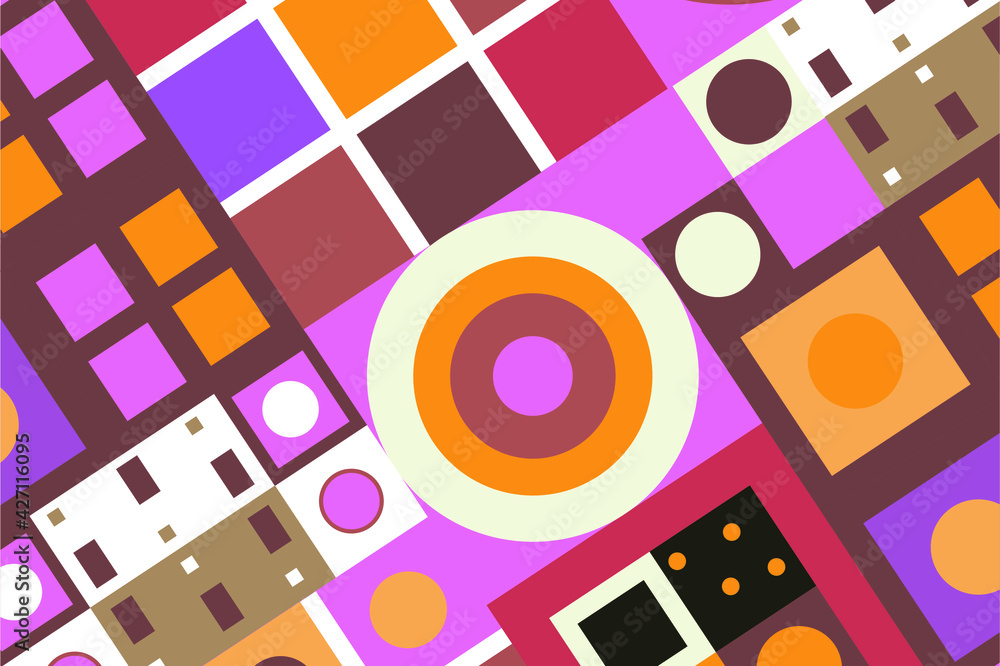 Aufkleber vector abstract background of multicolored geometric shapes